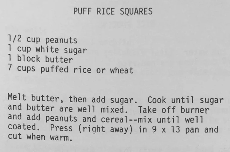 Puff Rice Squares
