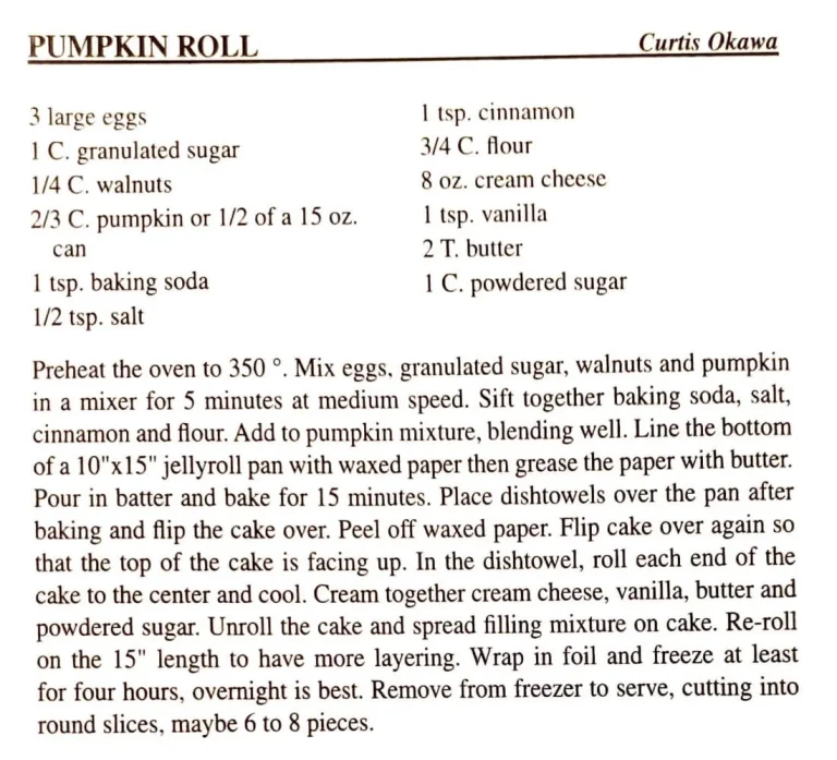 Pumpkin Roll