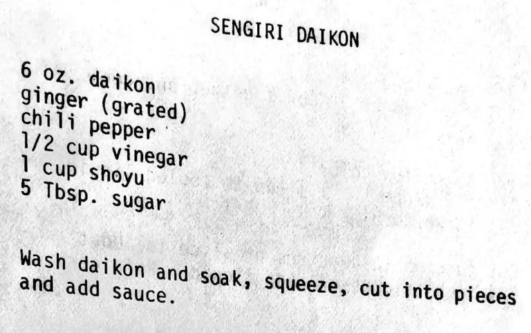 Sengiri Daikon