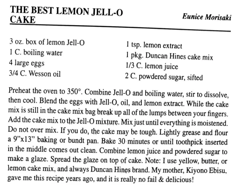 The Best Lemon Jell-O Cake