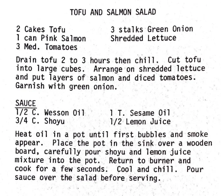 Tofu and Salmon Salad
