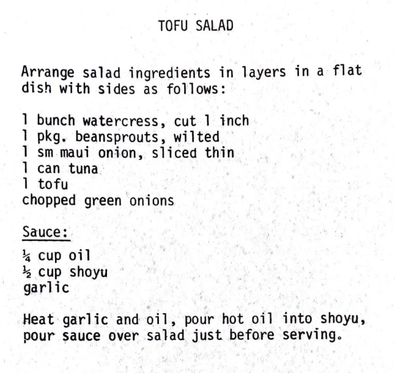 Tofu Salad
