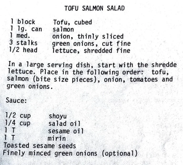 Tofu Salmon Salad