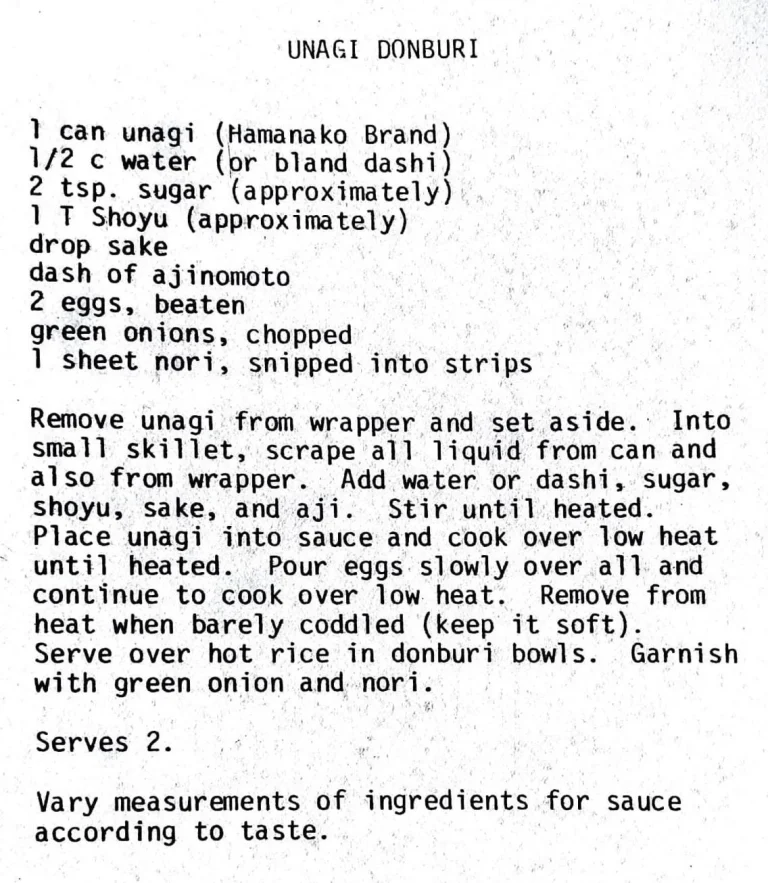 Unagi Donburi