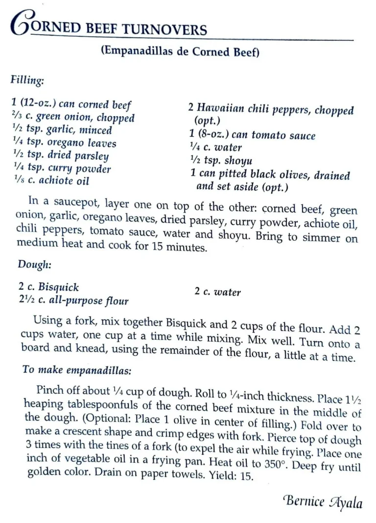 Corned Beef Turnovers (Empanadillas de Corned Beef)