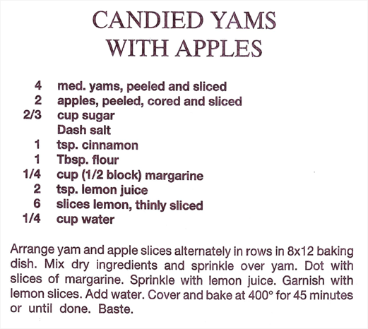 Candied Yams with Apples