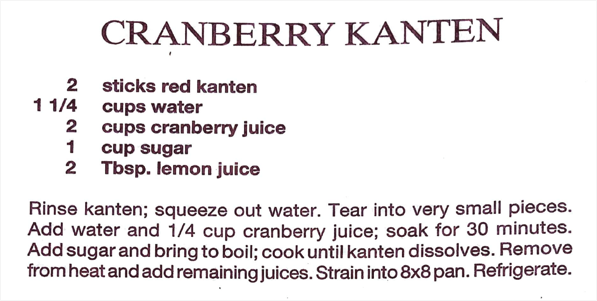 Cranberry Kanten