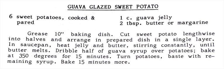 Guava Glazed Sweet Potato