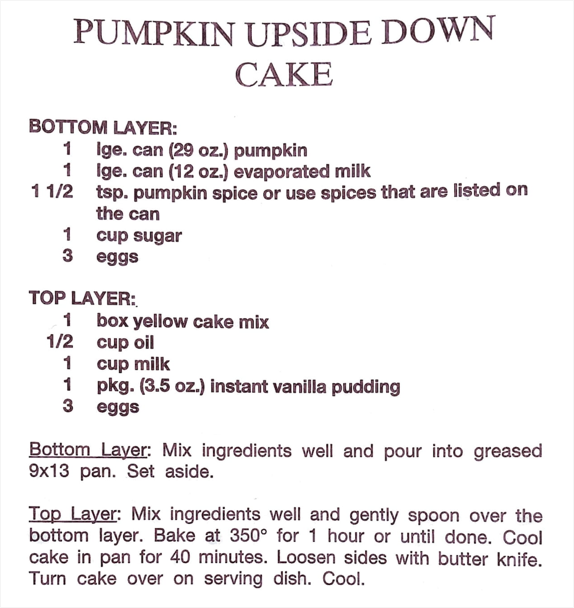 Pumpkin Upside-Down Cake