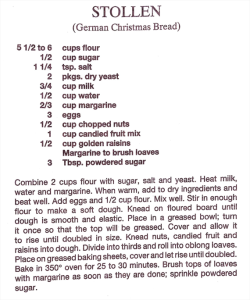 Stollen (German Christmas Bread)