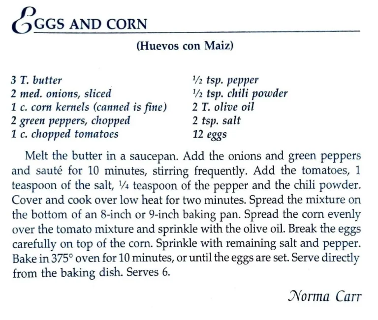 Eggs and Corn (Huevos con Maiz)
