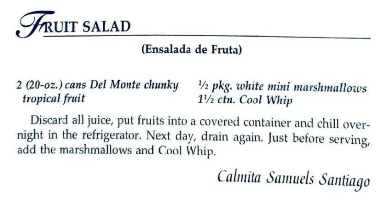 Fruit Salad (Ensalada de Fruta)