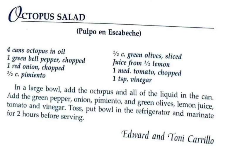 Octopus Salad (Ensalada de Escabeche)