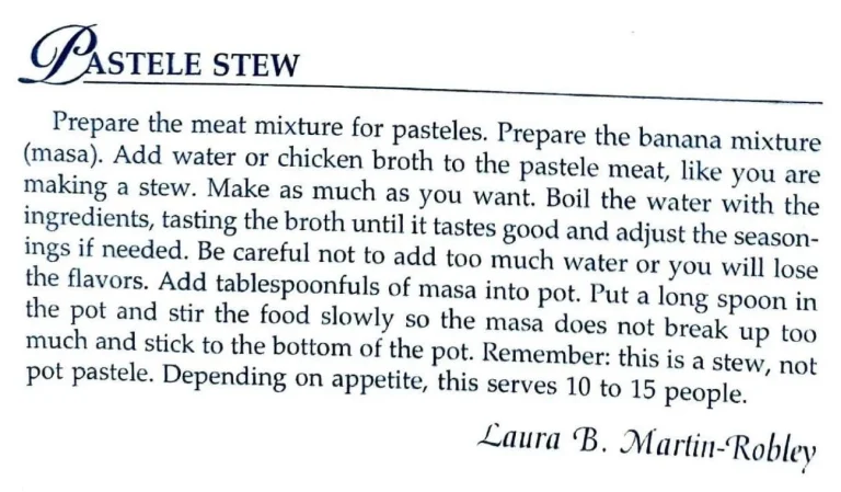 Pastele Stew