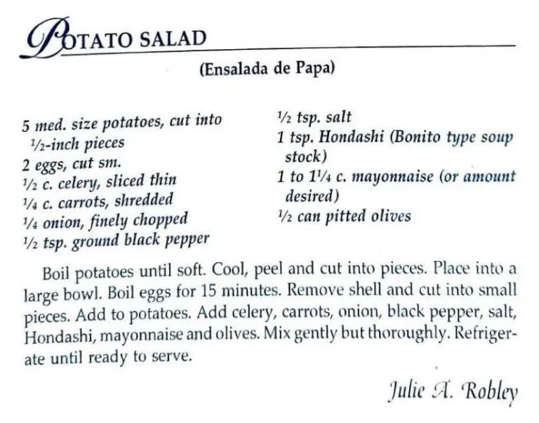 Potato Salad (Ensalada de Papa)