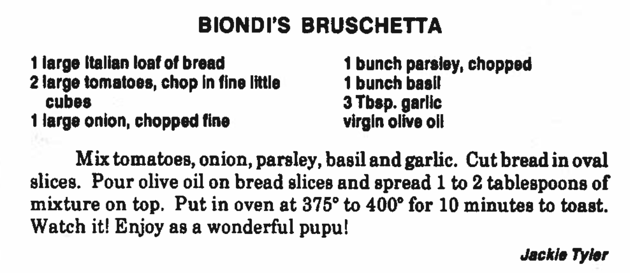 Biondi’s Bruschetta