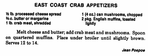 East Coast Crab Appetizers