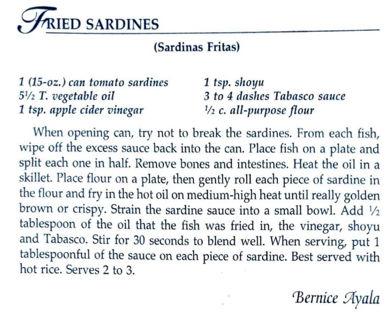 Fried Sardines