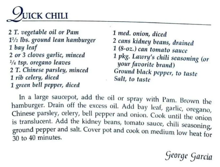 Quick Chili