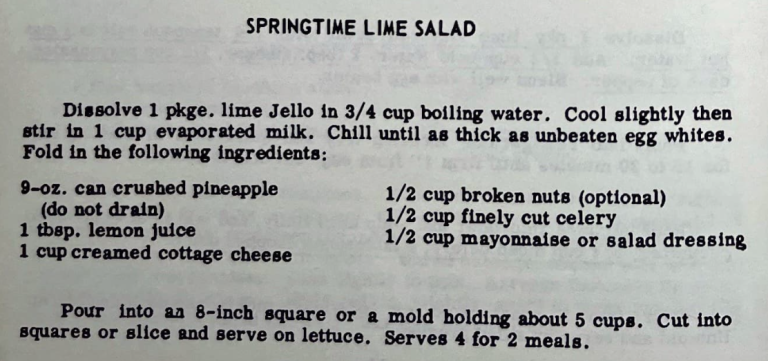 Springtime Lime Salad