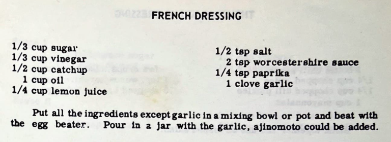 French Dressing