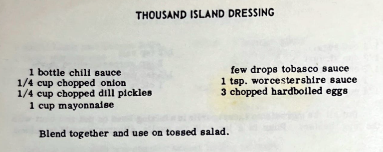 Thousand Island Dressing
