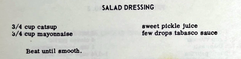 Salad Dressing