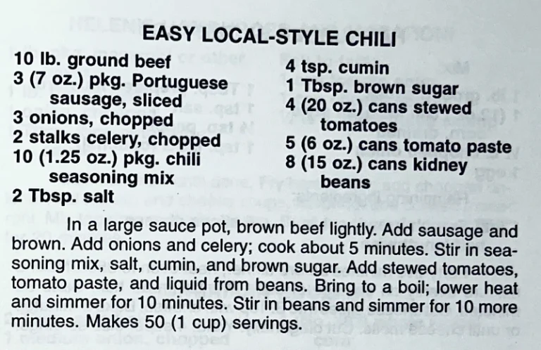 Easy Local-Style Chili