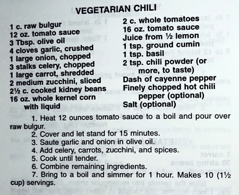 Vegetarian Chili
