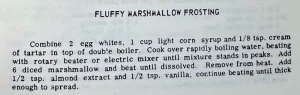 Fluffy Marshmallow Frosting
