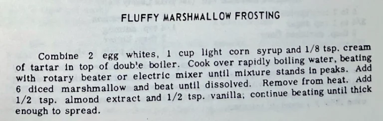 Fluffy Marshmallow Frosting