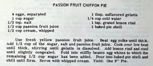 Passion Fruit Chiffon Cake