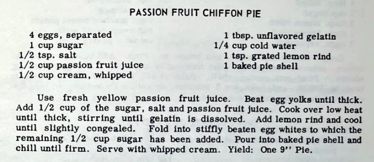 Passion Fruit Chiffon Cake