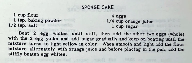 Sponge Cake