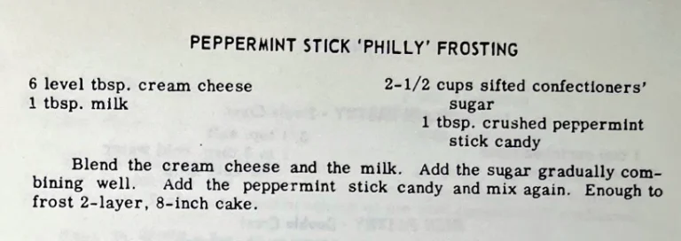 Peppermint Stick “Philly” Frosting